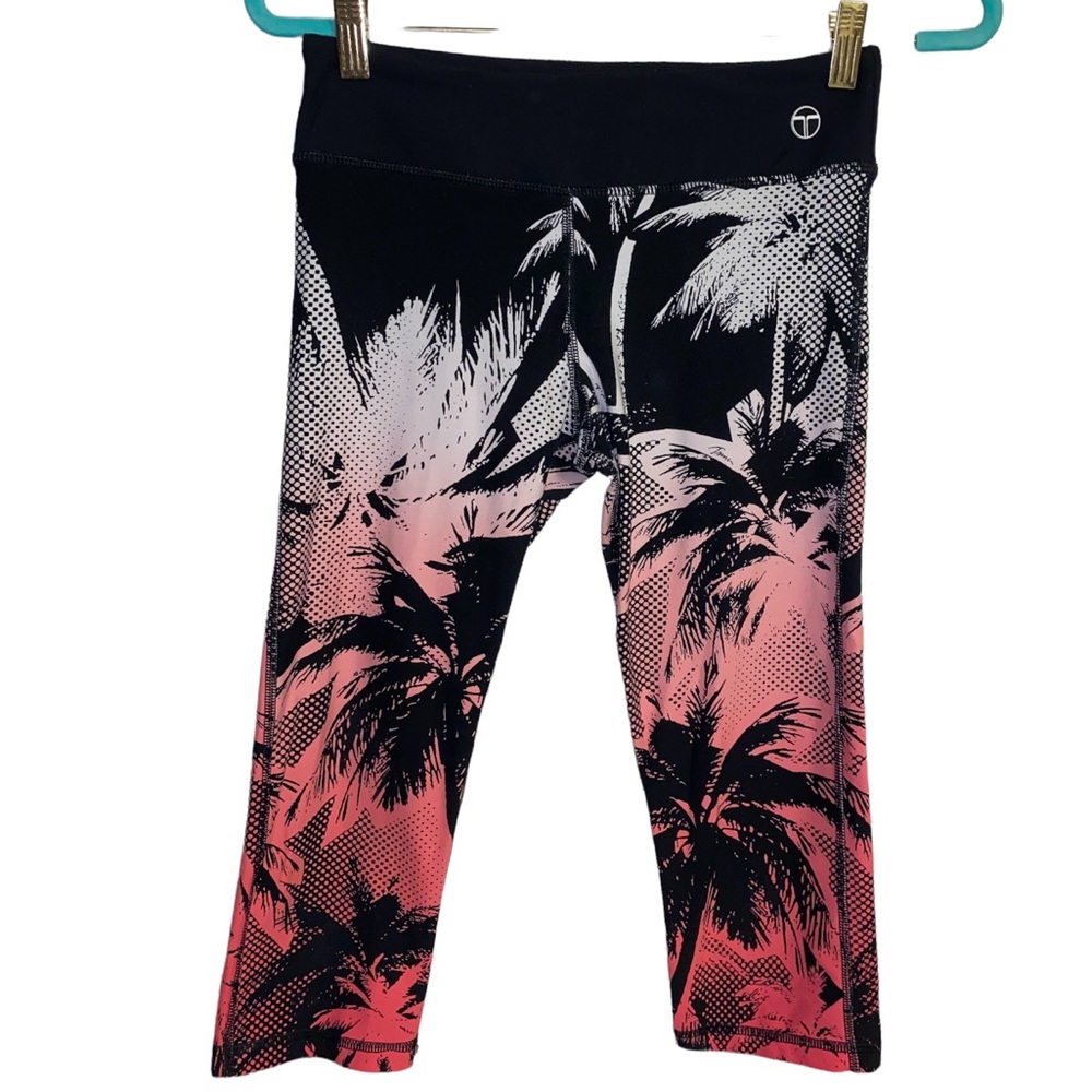 Trina turk recreation exercise capri leggings, fun summery palm tree print 🌴 Sm